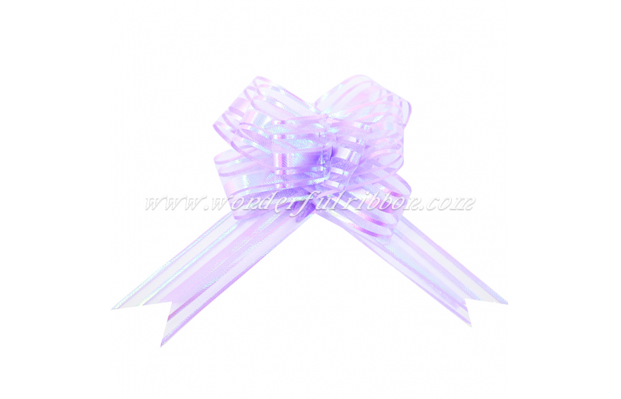 Iridescent Five-Line Organza Butterfly Pull Bow